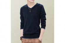 DEEP BLUE LONG SLEEVES SHIRT
