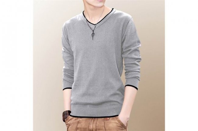GRAY LONG SLEEVES SHIRT