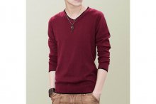 DARK RED LONG SLEEVES SHIRT