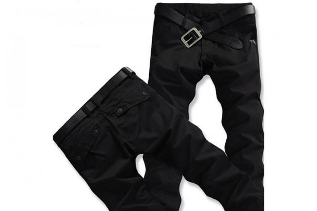 BLACK MAN CASUAL PANTS