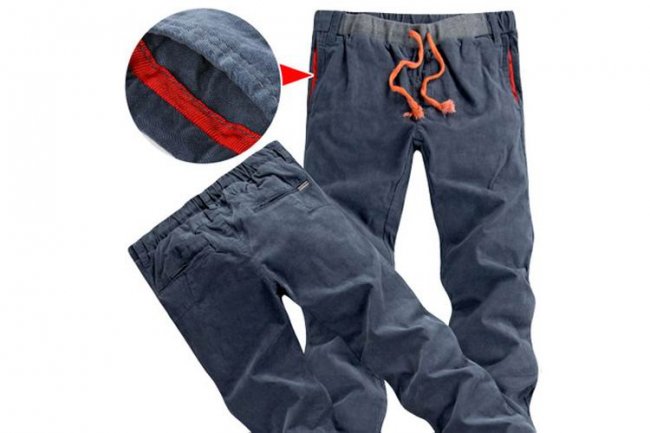 BLUE ELASTIC SPORTS PANTS
