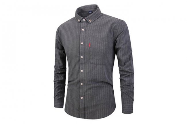 LIGHT GRAY CASUAL SHIRT