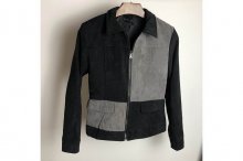 BLACK GREY FASHION JACKET