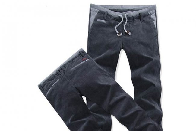GRAY ELASTIC SPORTS PANTS