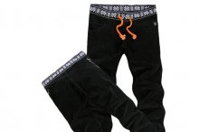 BLACK ELASTIC SPORTS PANTS