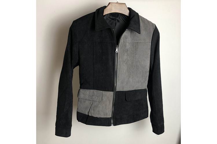 BLACK GREY FASHION JACKET
