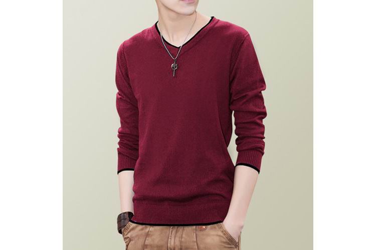 DARK RED LONG SLEEVES SHIRT
